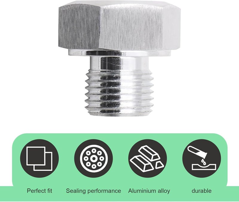 Zikefest LS Oil Pressure Adapter, LS Engines Swap Oil Pressure Sensor Adapter, M16-1.5 to 1/8 NPT LS Swap Oil Pressure Sensor Fitting, for GM LS Engines LS1 LSX LS3 4.2L 4.3L 4.8L 5.3L 6.0L 6.2L - Image 5
